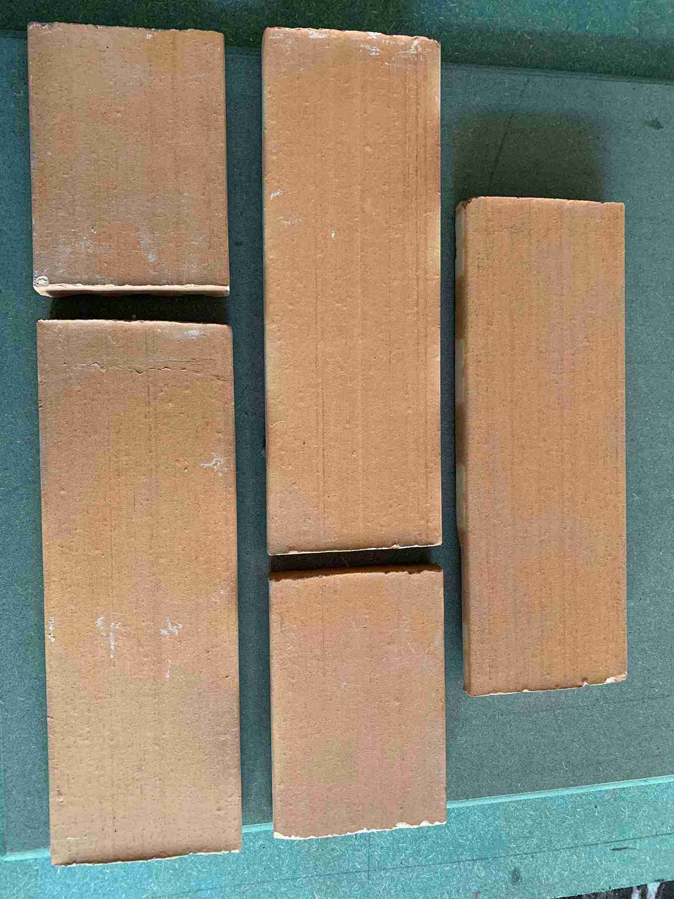 Sandstone Finish Cladding Tiles — light terracotta combed