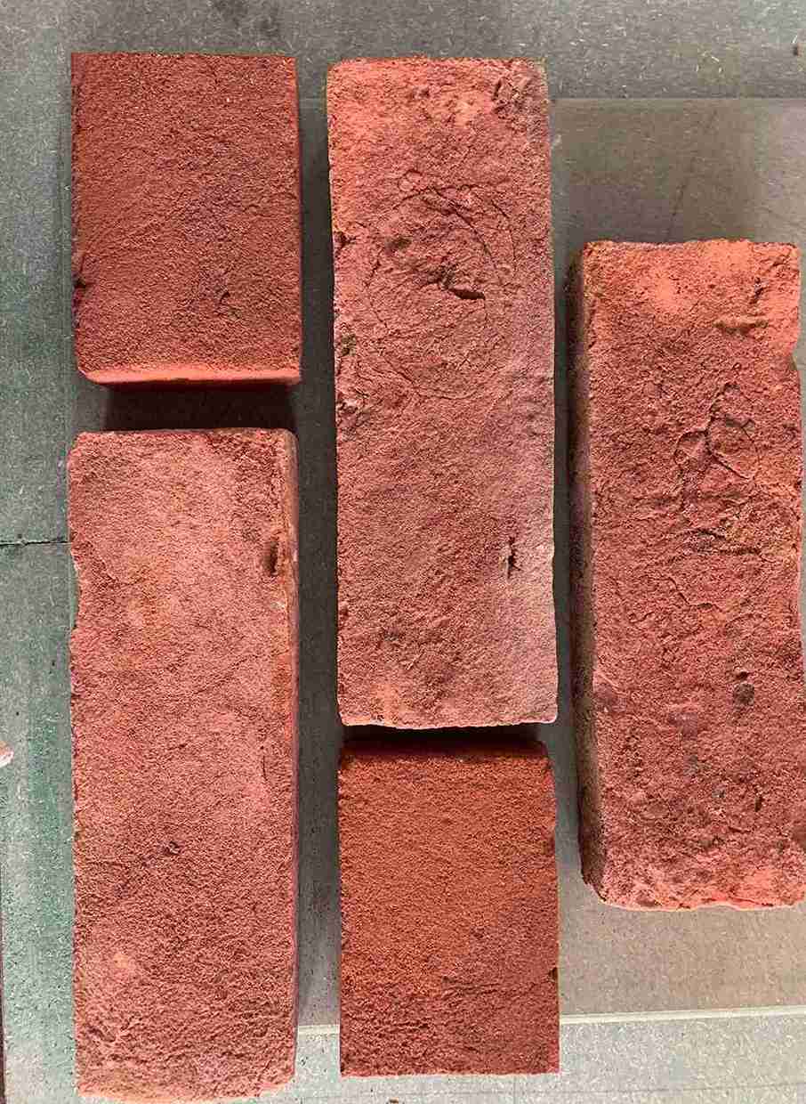 Aged Red Handmade Cladding — artisan rustic brick slip